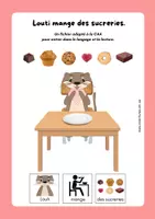Aperçu - Matériel interactif - louti mange sucreries - Page de couverture