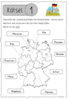Vorschau - Arbeitsblätter - Escape Room Deutschland / Bundesländer / Europa - Seite 2