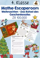 Vorschau - Stundenentwürfe - Escaperoom Mathe Weihnachten Klasse 4 ZR100.000 - Deckblatt