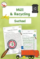 Vorschau - Arbeitsblätter - Suchsel Müll & Recycling - Deckblatt