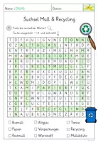 Vorschau - Arbeitsblätter - Suchsel Müll & Recycling - Seite 2