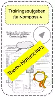 Vorschau - Arbeitsblätter - Kompass 4 Training Thema: Naturschutz einfache bis komplexe Deutschaufgaben - Herbst - Deckblatt