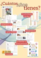 Vorschau - Stundenentwürfe - Einheit: ¿Cuántos años tienes? – Spanisch (A1) - Deckblatt