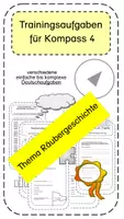 Vorschau - Arbeitsblätter - Kompass 4 Training Räubergeschichte einfache bis komplexe Deutschaufgaben - Herbst - Deckblatt