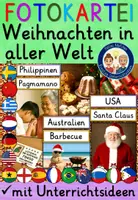Vorschau - Fördermaterial/Inklusion - Weihnachten in anderen Ländern weltweit FOTOKARTEI (Weihnachten in aller Welt) - Deckblatt