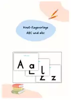 Vorschau - Stationenlernen - Knet-/Legevorlagen: ABC und abc - Deckblatt