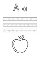 Vorschau - Arbeitsblätter - Buchstabenblätter zum Alphabet (mit Schreibübung) - Seite 1