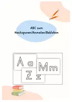 Vorschau - Arbeitsblätter - Alphabet zum Anmalen/Nachfahren/Bekleben - Deckblatt