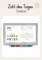 Vorschau - Präsentationen/Tafelbilder - Buchstaben- und Zahleneinführung - Tafelbild - Seite 1