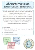 Vorschau - Aufgabenkarten - Zahlen bilden mit Stellenwerten ZR 1000 - Seite 1