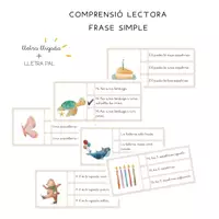 Vista previa - Hojas de trabajo - COMPRENSIONS LECTORES FRASE SIMPLE - Portada