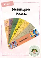 Vorschau - Mal- und Bastelvorlagen - Ideenstupser Picasso - Deckblatt