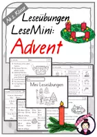 Vorschau - Arbeitsblätter - Materialpaket ADVENT | Leseübungen & -spiele - Seite 1