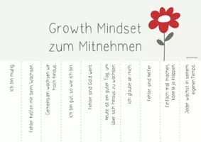 Vorschau - Mal- und Bastelvorlagen - Materialpaket - Growth Mindset - Seite 1