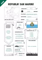 Vorschau - Arbeitsblätter - San Marino Steckbrief - inklusive Lösung - Seite 2