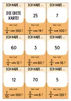 Vorschau - Spiele - Brüche Anteile mehrerer Ganzer - Ich habe... Wer hat...? Spiel - Seite 2