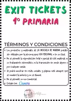 Vista previa - Refuerzo / NEE / Materiales de apoyo - PACK EXIT TICKETS - página 1