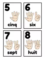 Aperçu - Apprentissages en autonomie - Fiches Nombres 1 à 10 : Compter Doigts Maternelle - Page 2