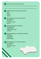 Vista previa - Unidades / Secuencias / Situaciones de Aprendizaje - Ficha de Comprensión Lectora Día de la Bandera de Andalucía - página 1