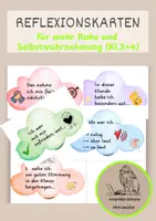 Vorschau - Anderer Materialtyp - Reflexionskarten für mehr Ruhe und Selbstwahrnehmung (Klasse 3/4) - Deckblatt