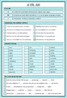 Vorschau - Arbeitsblätter - The Indefinite Article A vs An - Seite 3