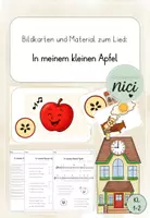 Vorschau - Arbeitsblätter - Bildkarten und Material: In meinem kleinen Apfel - Deckblatt