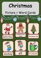 Vorschau - Bildkarten - Christmas: Picture and Word Cards - Deckblatt