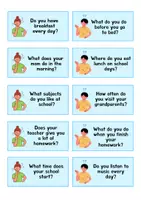 Vista previa - Juegos / Gamificación - SPEAKING CARDS - Present Simple & Present Continuous - página 3