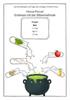 Vorschau - Spiele - Zaubertränke Erstlesen mit der Silbenmethode - Deckblatt