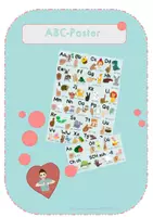 Vorschau - Fördermaterial/Inklusion - ABC Fingeralphabet Poster (alles auf einem Blatt) - Deckblatt