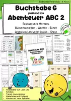 Vorschau - Arbeitsblätter - Wörter mit G - Übungen, Arbeitsblätter, passend zu "Abenteuer ABC 2" - Deckblatt