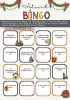 Vorschau - Spiele - Advent-Bingo: Finde jemanden, der... spielerische Gesprächsanlässe ab der 2. Jahrgansstufe - Seite 1