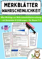 Vorschau - Merkblätter - Merkblätter Wahrscheinlichkeitsrechnung - Deckblatt