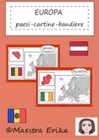 anteprima - Schede informative - L'Europa-paesi, cartine, bandiere - Pagina di copertina