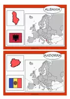 anteprima - Schede informative - L'Europa-paesi, cartine, bandiere - Pagina 1
