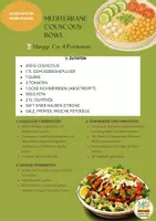 Vorschau - Arbeitsblätter - Rezeptkarte Mediterrane Couscous-Bowl - Deckblatt