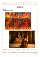 Vorschau - Arbeitsblätter - Speaking Task - INDIA (picture description, MSA-ähnlich) - Seite 1