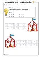 Vorschau - Arbeitsblätter - Rechenspaziergang - Aufgabenfamilien (M & D) - Seite 3