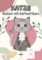 Vorschau - Mal- und Bastelvorlagen - Katze Fensterbild - Basteln mit Kaffeefiltern - Deckblatt