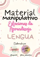 Vista previa - Juegos / Gamificación - MATERIAL MANIPULATIVO PARA ESTACIONES DE APRENDIZAJE LENGUA - página 1
