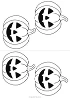Vorschau - Mal- und Bastelvorlagen - Jack O'Lantern Bastevorlage - Fensterbild mit Kaffeefiltern - Seite 2