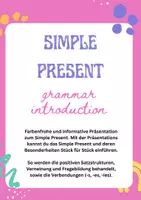 Vorschau - Präsentationen/Tafelbilder - Einführung der Zeitform Simple Present - Deckblatt
