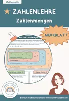 Vorschau - Merkblätter - Merkblatt: Zahlenmengen - Deckblatt