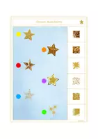 Vorschau - Stationenlernen - ✨ Sterne Klammerkarten Advent schau genau - Seite 1