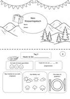 Vorschau - Arbeitsblätter - Material zum Schullandheim / Klassenfahrt Tagebuch - Seite 1