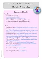 Vorschau - Mal- und Bastelvorlagen - Klettmappe Geburtstag - interaktives Klettbuch - Seite 2