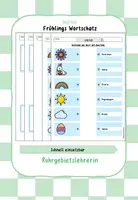 Vorschau - Arbeitsblätter - Frühlings Wortschatz DAF DAZ - Deckblatt