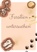 Vorschau - Arbeitsblätter - Echte Fossilien untersuchen - Deckblatt
