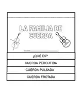 Vista previa - Hojas de trabajo - Lapbook de instrumentos de la familia de cuerda - Portada