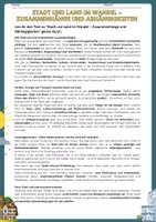 Vorschau - Arbeitsblätter - Stadt und Land im Wandel - Zusammenhänge und Abhängigkeiten - Seite 1